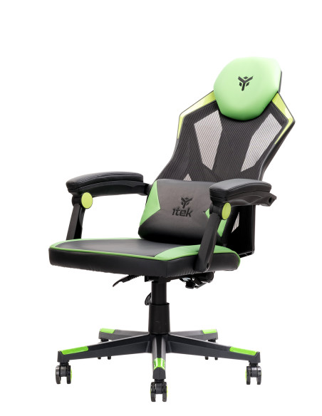 4CREATORS CF50 Gaming Chair Mesh seat, Black/Green