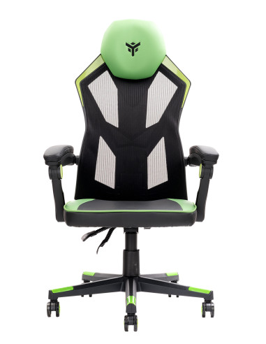 4CREATORS CF50 Gaming Chair Mesh seat, Black/Green