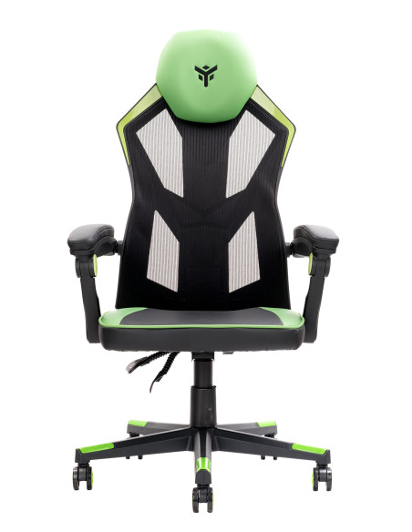 4CREATORS CF50 Gaming Chair Mesh seat, Black/Green