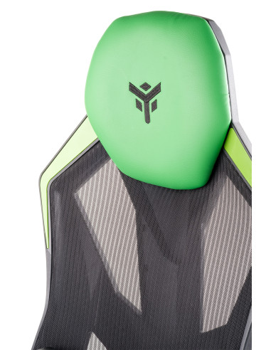 4CREATORS CF50 Gaming Chair Mesh seat, Black/Green
