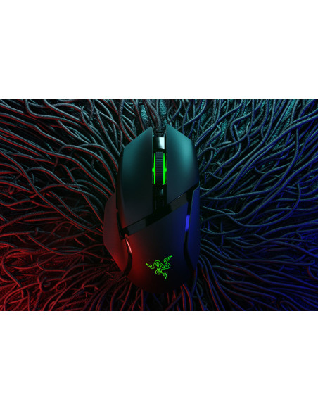 Basilisk V2 Mouse Gaming Wired 11 pulsanti programmabili + Focus + sensore ottico 20K DPI + cavo Speedflex e illuminazione Chro