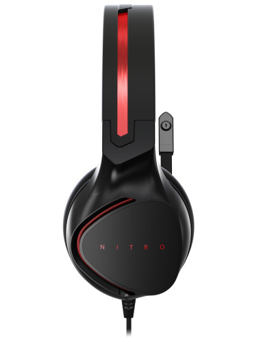 Nitro Gaming Headset Wired Head-band Black