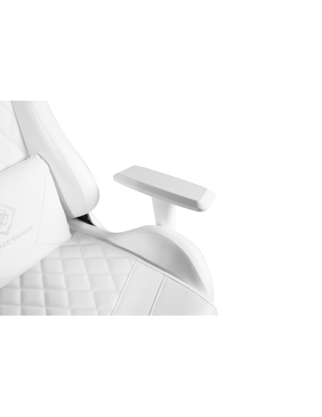 Gaming Chair White eco-pelle RGB con telecomando