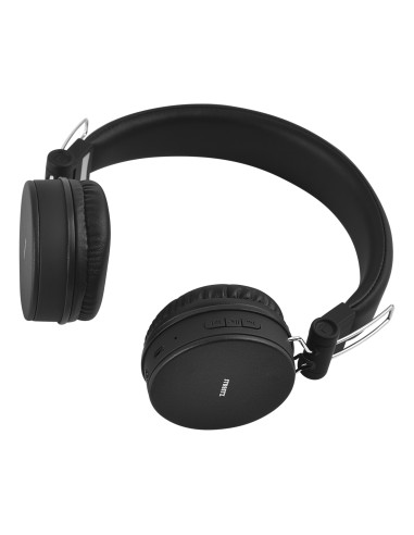 Cuffie Bluetooth, Pieghevoli On-Ear, Nere