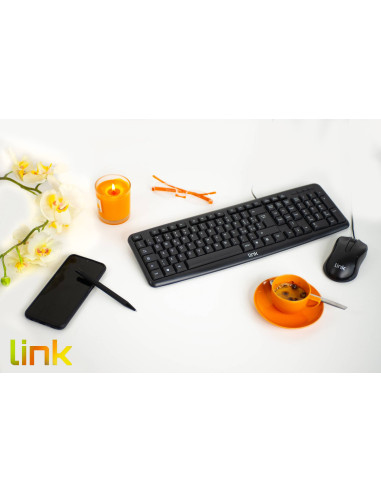 KIT TASTIERA ITALIANA108 TASTI E MOUSE OTTICOCON CAVO USB