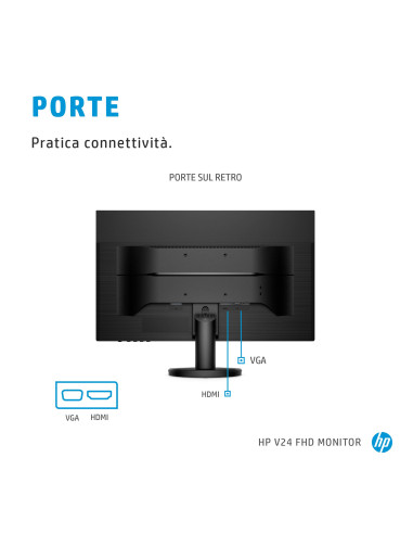 24" V24 FHD 1ms FreeSync Nero