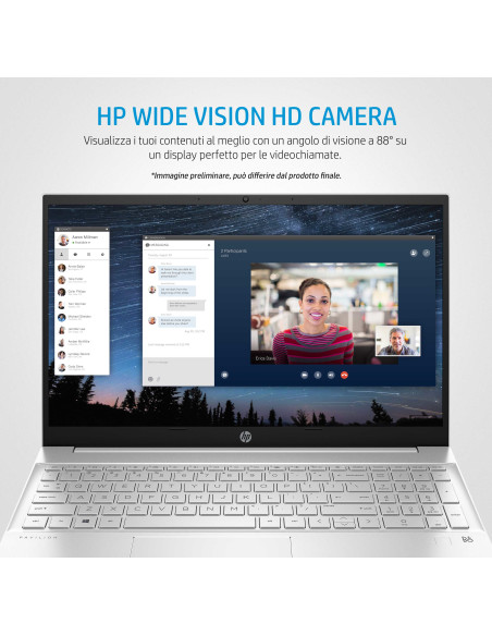 15.6" PAVILION 15-EG0017NL i7-1165G7 8GB SSD512GB/NVMe W10H SILVER