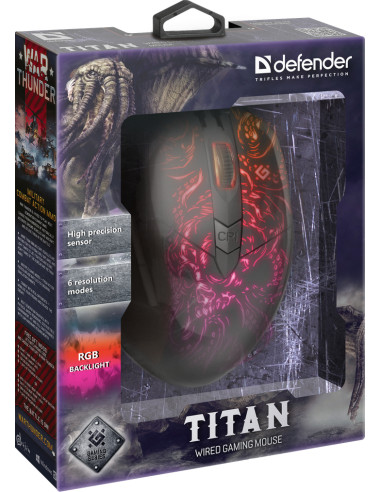 TITAN GM-650L, 800-6400 DPI, RGB