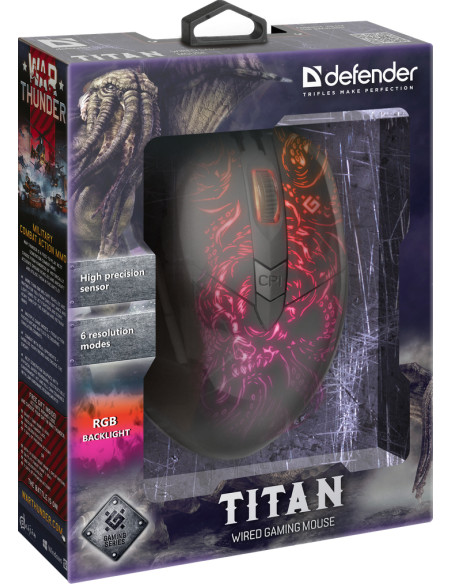 TITAN GM-650L, 800-6400 DPI, RGB