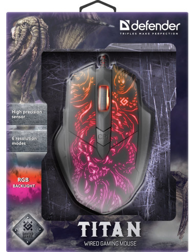 TITAN GM-650L, 800-6400 DPI, RGB