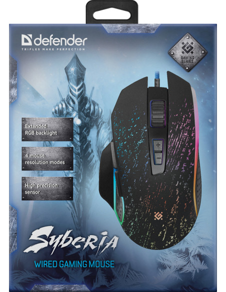 SYBERIA GM-680L, 1200-3200 DPI, RGB
