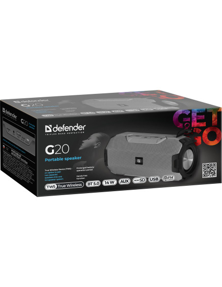G20 - CASSA BLUETOOTH 5.0, 14W FM/TF/USB/TWS