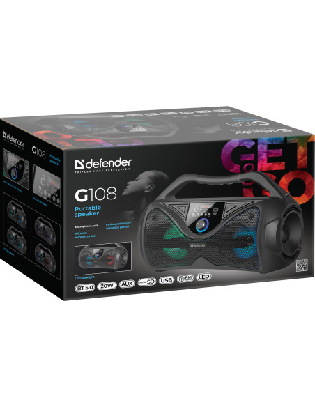 G108 CASSA BLUETOOTH 5.0, 20W, LED