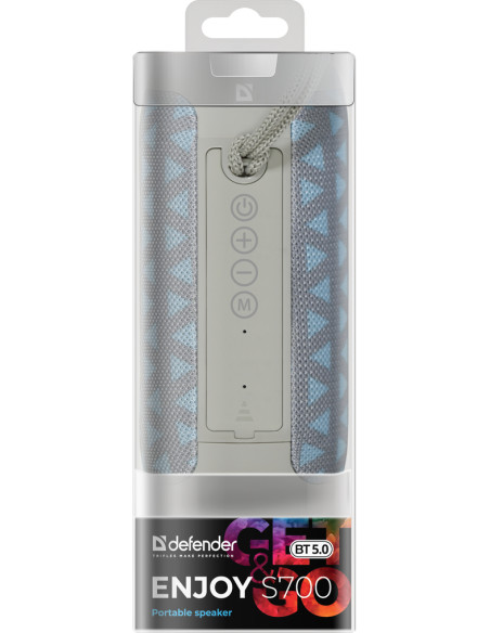 ENJOY S700, CASSA BLUETOOTH 5.0, 10W, BLUE/GRIGIO