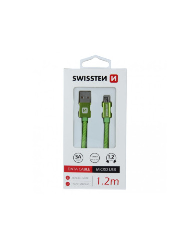 1,20 mt USB-C DATA CABLE Tessuto Verde