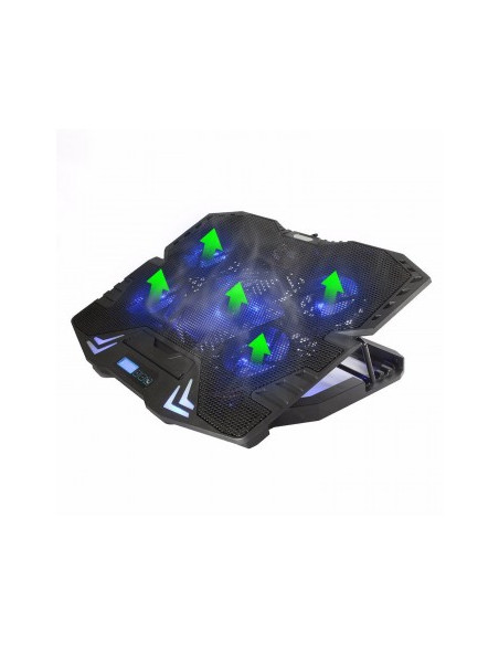 Supporto di raffredamento Portatili con 5 ventole regolabili e Multi-Angled