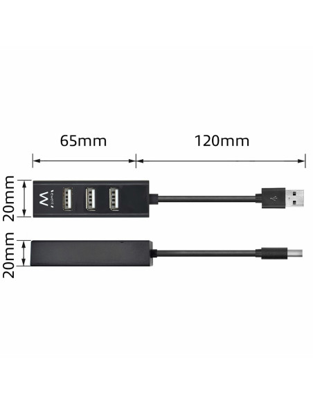 Mini Hub 4 ports USB 2.0