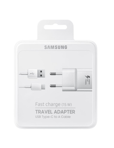 Caricatore Fast Charge 2A + Cavo USB Type-C White
