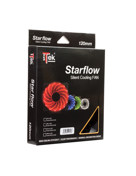 120mm Star Flow Silent Fan - Blue