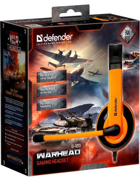 Warhead G-120 microphone black-orange 2,0mt