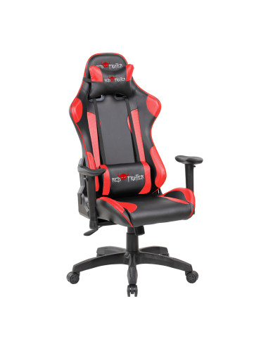 Gaming chair Red Fighter C8, black, removable pads, RGB backlighting