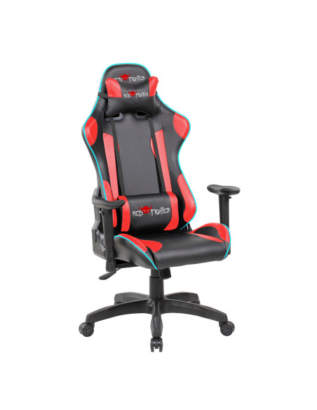 Gaming chair Red Fighter C8, black, removable pads, RGB backlighting