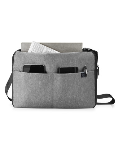 15.6" Bag per laptop, grey, polyester