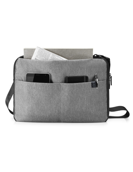 15.6" Bag per laptop, grey, polyester