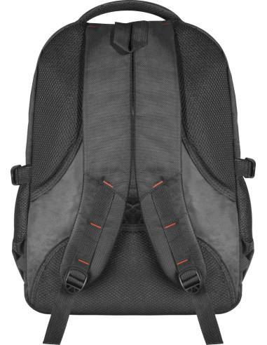 15,6", Zaino per laptop, Carbon, Nero, reistente all'acqua, tasche laterali
