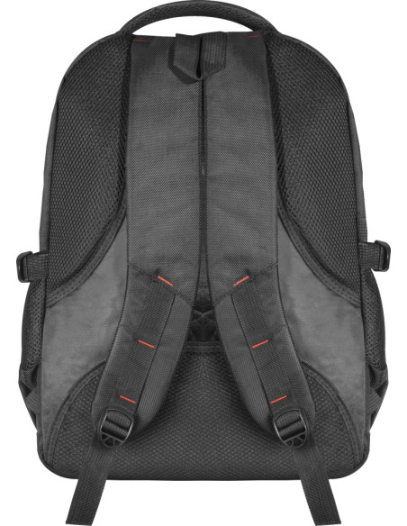 15,6", Zaino per laptop, Carbon, Nero, reistente all'acqua, tasche laterali