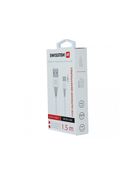 1,50 mt Cavo Micro USB, Fast Charging, Bianco