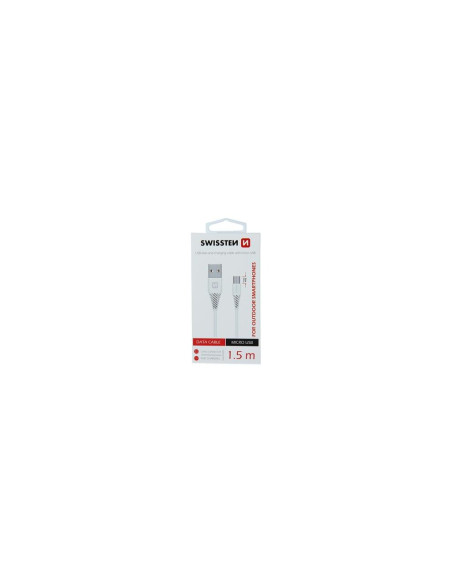 1,50 mt Cavo Micro USB, Fast Charging, Bianco