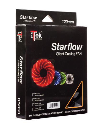 120mm Star Flow Silent Fan - White