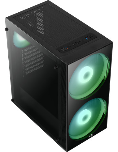 Python RGB Vetro Temperato 2 ventole 20cm Midi-Tower