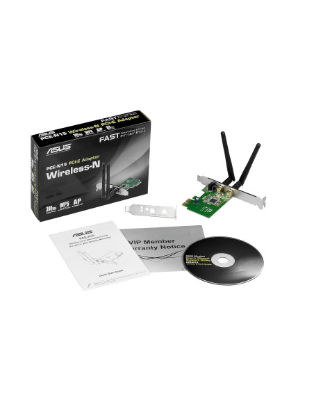 PCI Express, WLAN, Wi-Fi 4 (802.11n), 300 Mbit/s