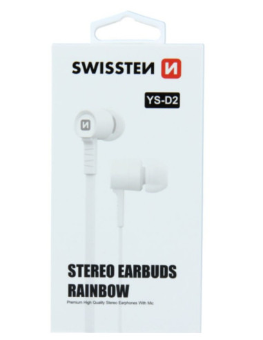 YS-D2, auricolari con microfono, white, 3.5 mm jack