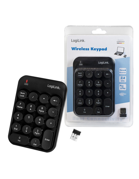 Wireless Keypad, 2.4 GHz
