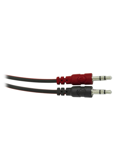 Warhead G-185, microphone, black and red, (2x3.5)mm jack