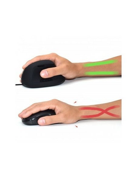 Verticale Ergonomico USB nero