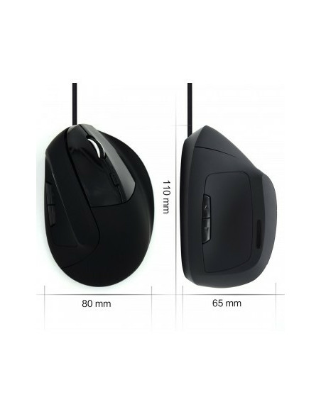 Verticale Ergonomico USB nero