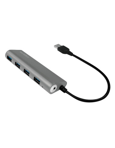 USB 3.0, 4-port hub, with aluminum casing