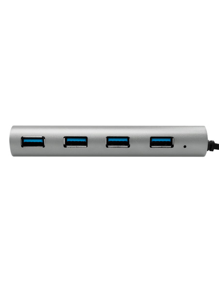 USB 3.0, 4-port hub, with aluminum casing