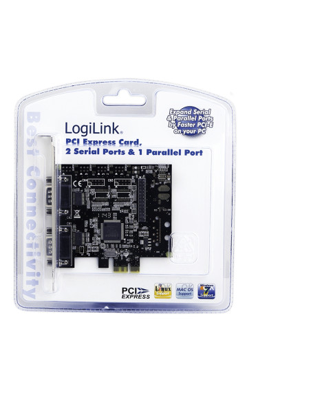PCI Express Card, 2x Serial & 1x Parallel