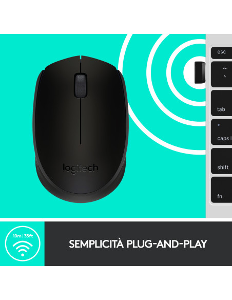 Mouse Wireless M171 Black
