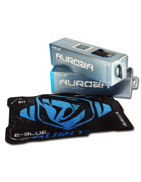 Mouse pad, Auroza, game, black and blue, 36.5x26.5 cm