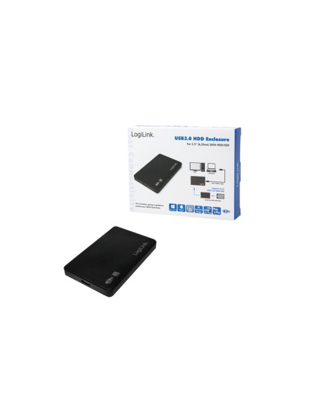 HDD enclosure SATA - USB 3.0, 6.35 cm