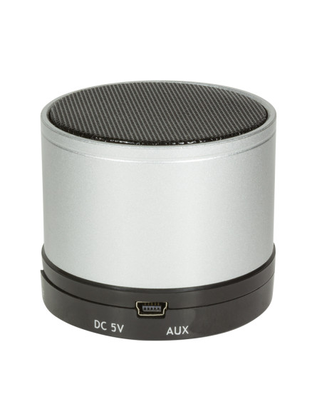 Bluetooth speaker con MP3 player e microfono, silver