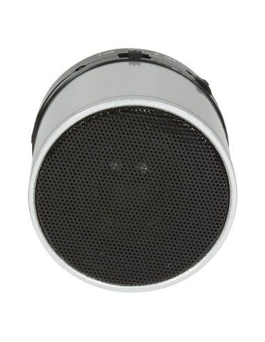 Bluetooth speaker con MP3 player e microfono, silver