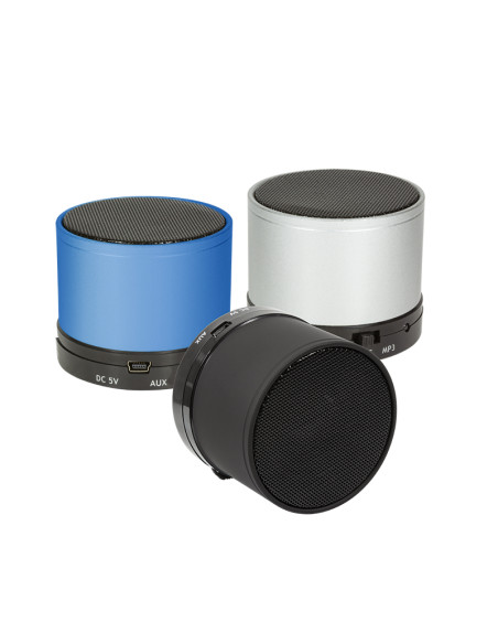 Bluetooth speaker con MP3 player e microfono, blue