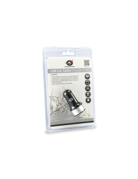2,0A 5V 2x USB Nero